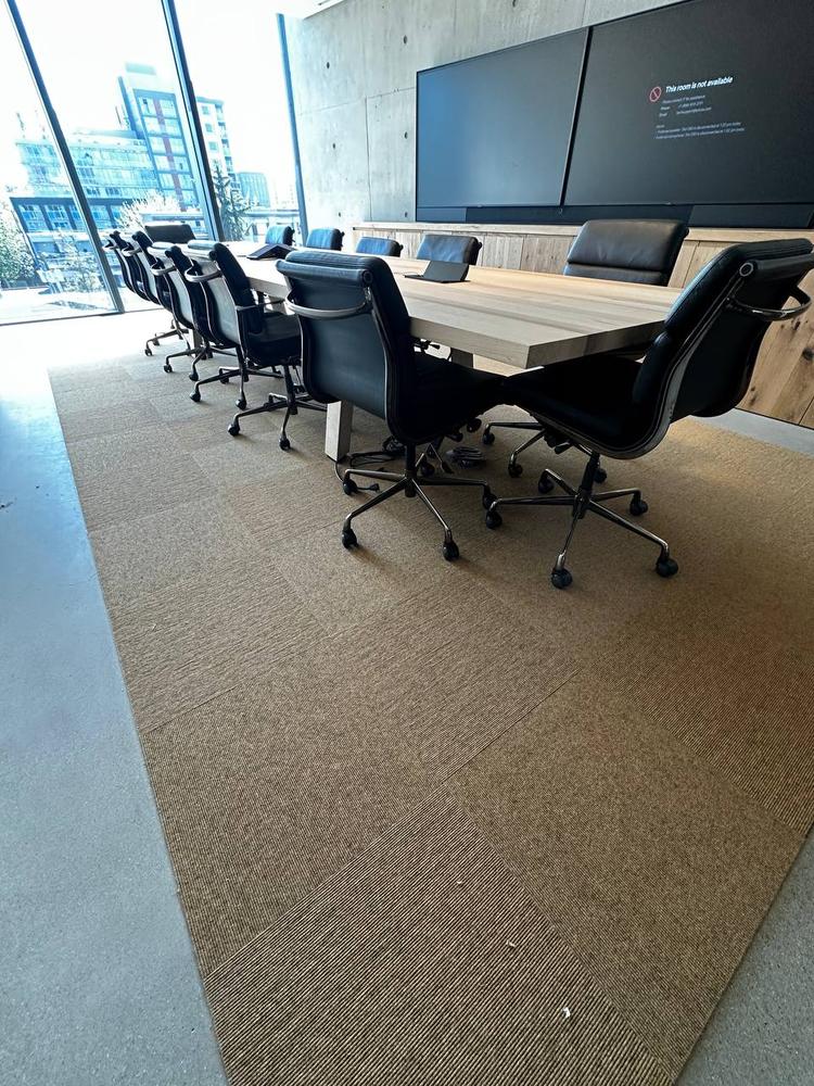 Aritzia Head Office Boardroom Commercial Carpet Tile Installation Vancouver
